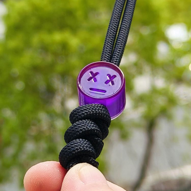 Cnedc ยิ้มเรซิ่น Paaacord EDC กระเป๋าเป้สะพายหลังจี้ DIY สร้อยข้อมือสร้อยคอจี้