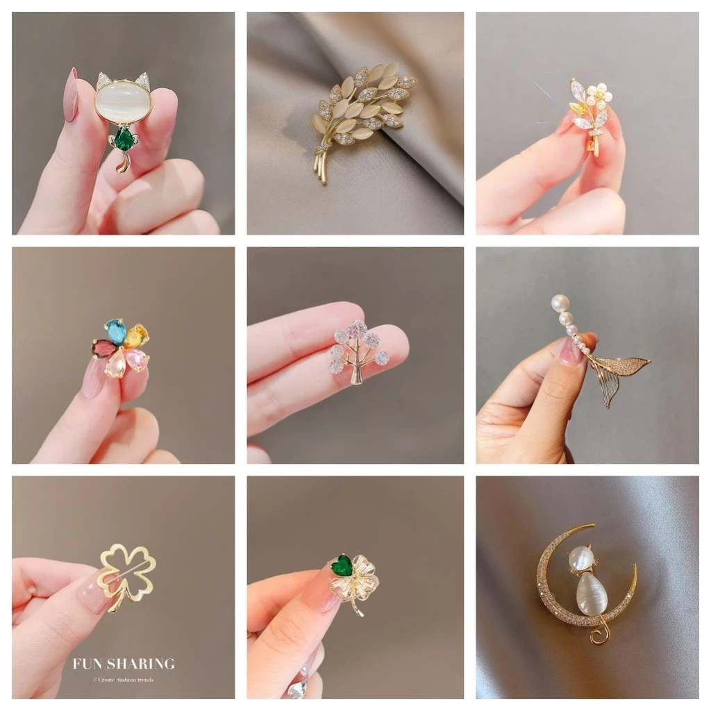 เข็มกลัดรูปโบว์ ประดับมุก แฟชั่น ตกแต่งเสื้อผ้า thumbnail 4