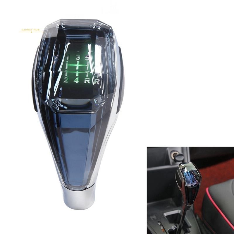 รถ Universal LED คริสตัลจับเกียร์ธรรมดาเกียร์ Shift Knob Lever Stick สําหรับ