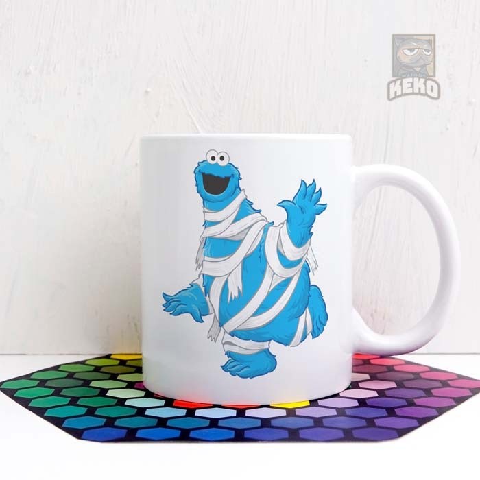 Mummy Keko Halloween Monster คุกกี้แก้วเซรามิก