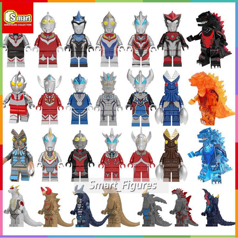Ultraman Series Monster Minifigure Ultraman Tiga Orb Taro Geed Demaaga Building Blocks ของเล่นเด็กสาวของขวัญ