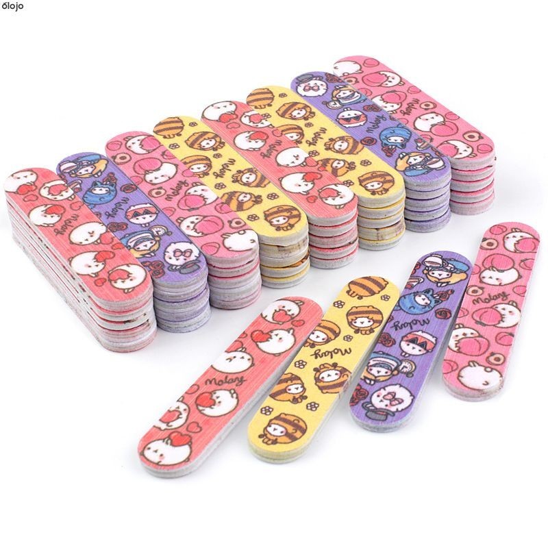 ตะไบขัดเล็บ ตะไบละเอียดสองหน้า สำหรับเด็ก ลายการ์ตูนน่ารัก-oo