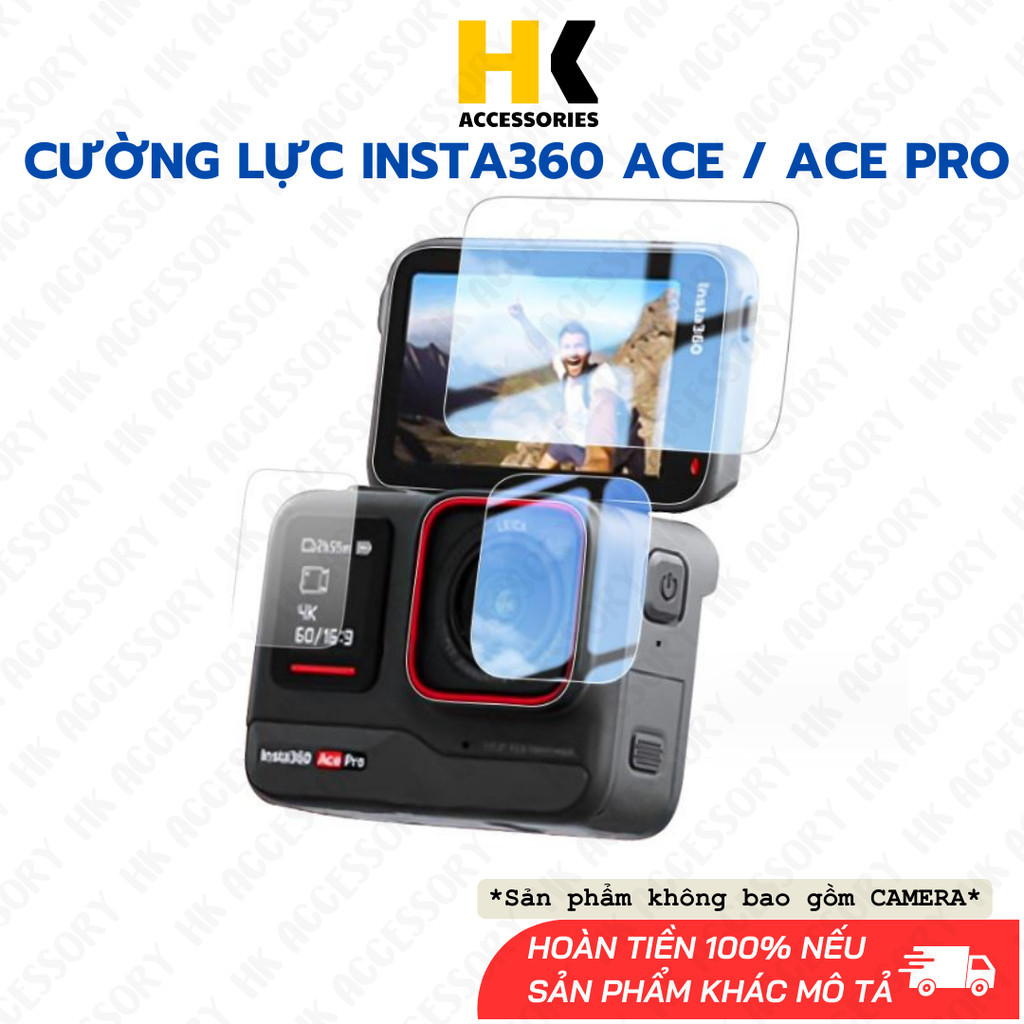Toughened Insta360 Ace Ace Pro / Pro 2 ความแข็ง 9H 2.5D