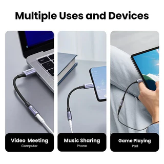 Ugreen USB Type C to 3.5mm Audio DAC Headphone jack 3.5mm AUX Adapter