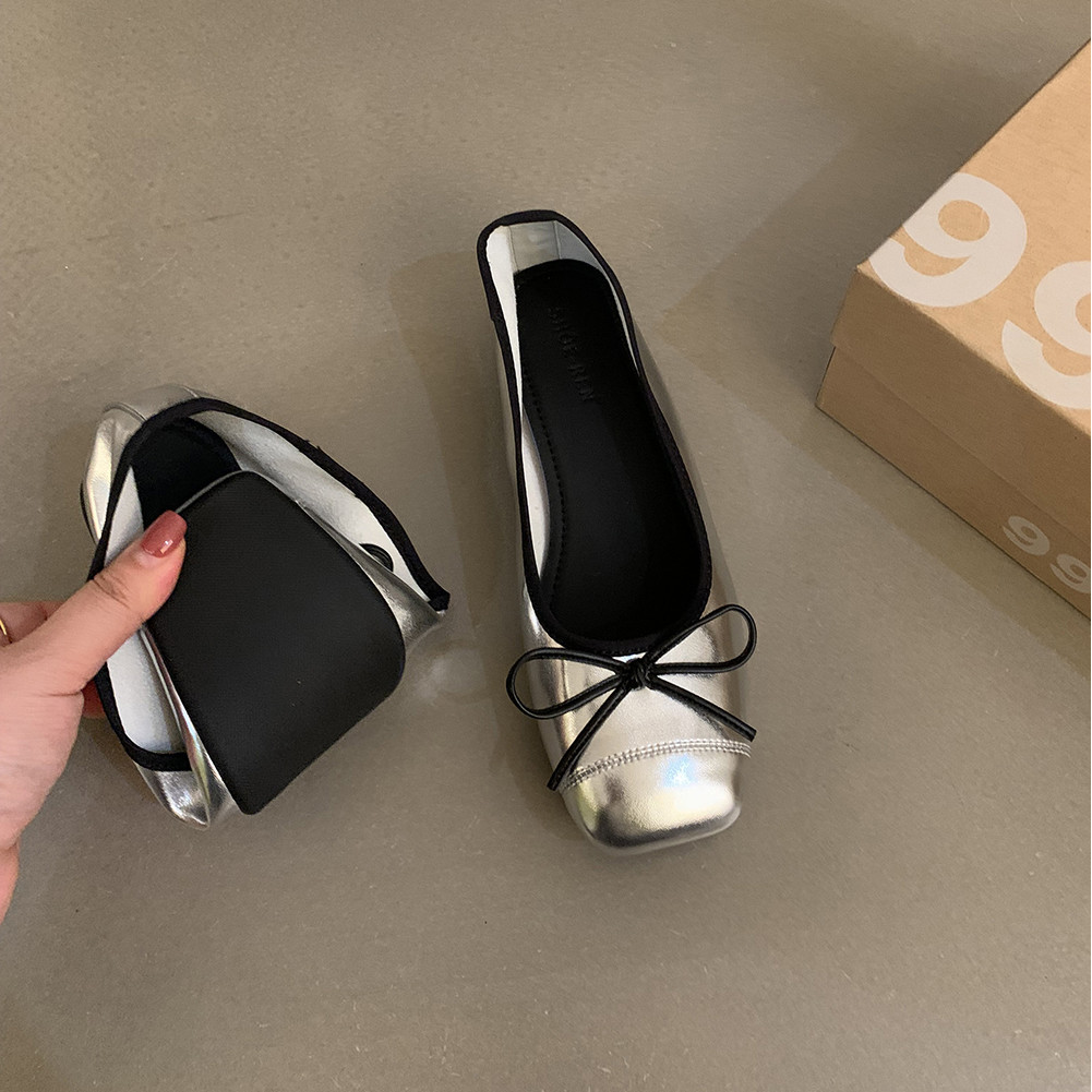 ผู้หญิงรองเท้าแบนกลางแจ้งสบายๆสบายมัลติฟังก์ชั่รองเท้าแตะโบว์แบนสําหรับสุภาพสตรี - รูปที่ 7