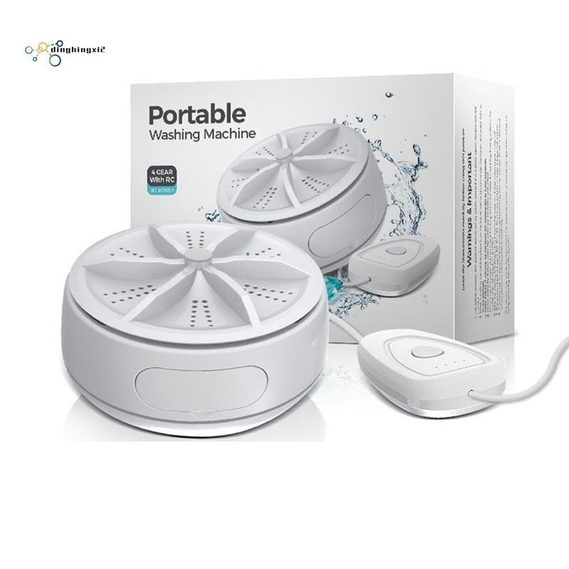 【dinghingxi2】1 Pcs ABS Ultrasonic สําหรับ MINI เครื่องซักผ้าเครื่องทําความสะอาดส่วนบุคคลสําหรับ Camping/Home/Travel/Apartments/Dorms