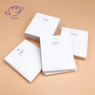 [mayhome] 50 ชิ้น White Hairpin Card Trinket Bow Display Car…