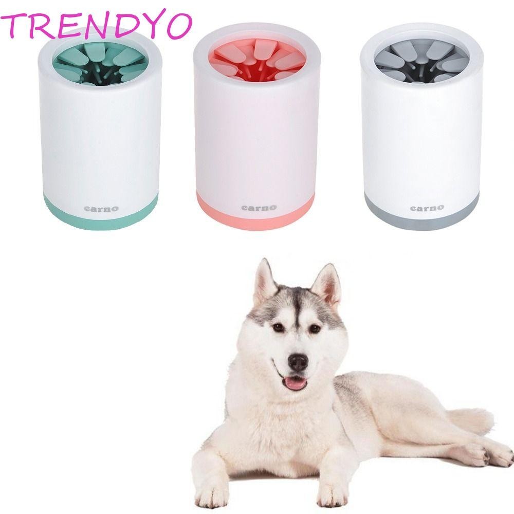 Trendyo เครื่องซักผ้าเท้าสําหรับสัตว์เลี้ยง Cup Grooming 360° เท้าสัตว์เลี้ยงหลังจากเดินทําความสะอาดโคลนอย่างรวดเร็วล้างเครื่องซักผ้าเท้าสุนัข