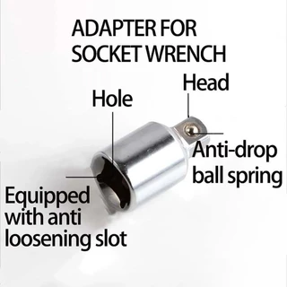 EMERAY 1 ชิ้นอะแดปเตอร์ซ็อกเก็ต,ประแจอะแดปเตอร์ส่วนไดรฟ์ Spanner Converter Ratchet ประแจแขน,หญิงชาย 1/4 3/8 1/2 นิ้วอะแดปเตอร์หัวซ็อกเก็ต Converter