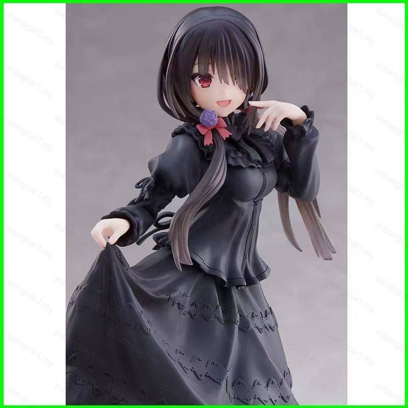 Yb DATE A LIVE Action Figure Tokisaki Kurumi ชุดสีดําชุดตุ๊กตาของเล่นสําหรับของขวัญเด็กคอลเลกชันเครื