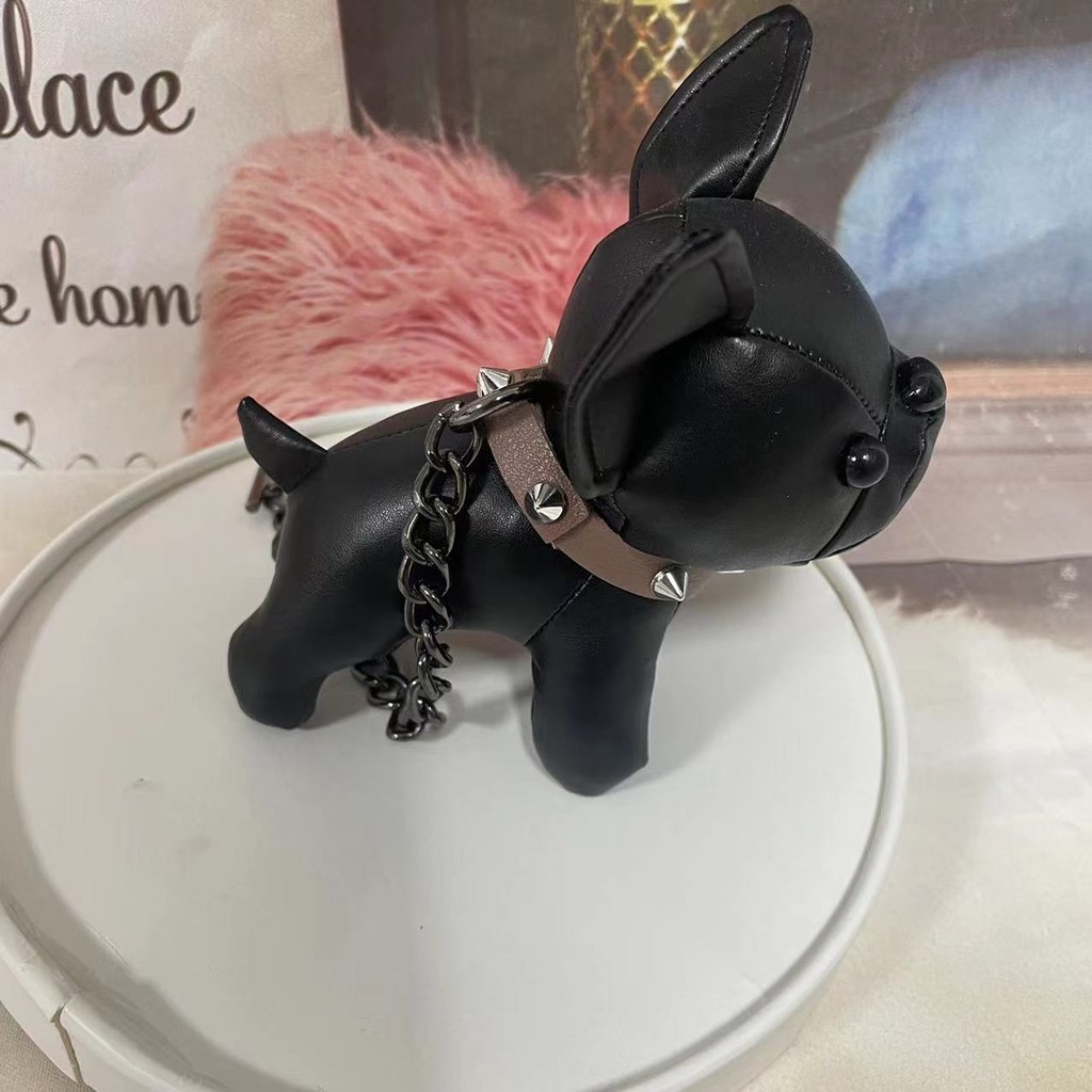FDQ001 French Bulldog จี้ขนาดเล็ก Bulldog พวงกุญแจจี้กระเป๋า French Bulldog พวงกุญแจจี้