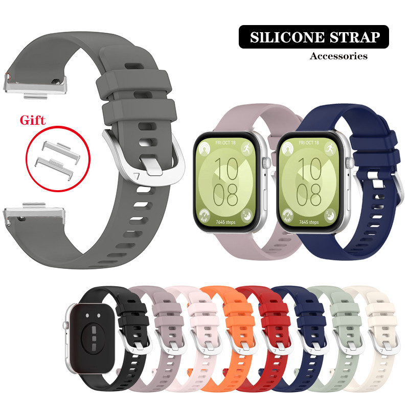 สายซิลิโคนสําหรับ Huawei Watch Fit 5 Pro 4 3 2 fit3 / Fit2 / Fit ใหม่ / Fit รุ่นพิเศษ