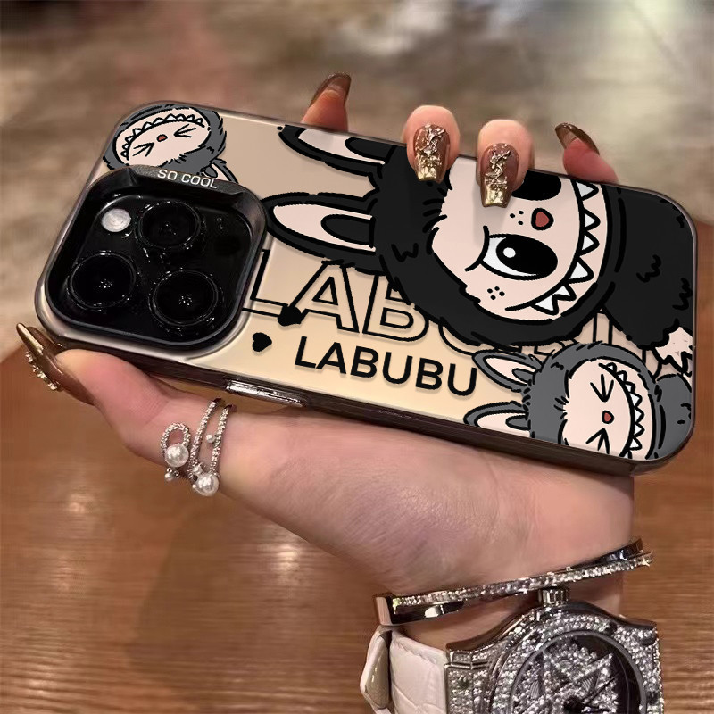 จัดส่งทันที เคสไอโฟน11 12 13 14 15 16 Pro Max น่ารัก เพื่อน Labubu กันกระแทก Matte Case For iPhone 11,12,1314,15,16PM