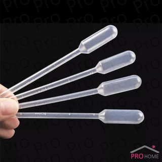 Prohome หลอดหยดสี พลาสติก แบบใช้แล้วทิ้ง 100 ชิ้น 1ml 2ml 3ml 5ml การใช้งานอเนกประสงค์ plastic dropper