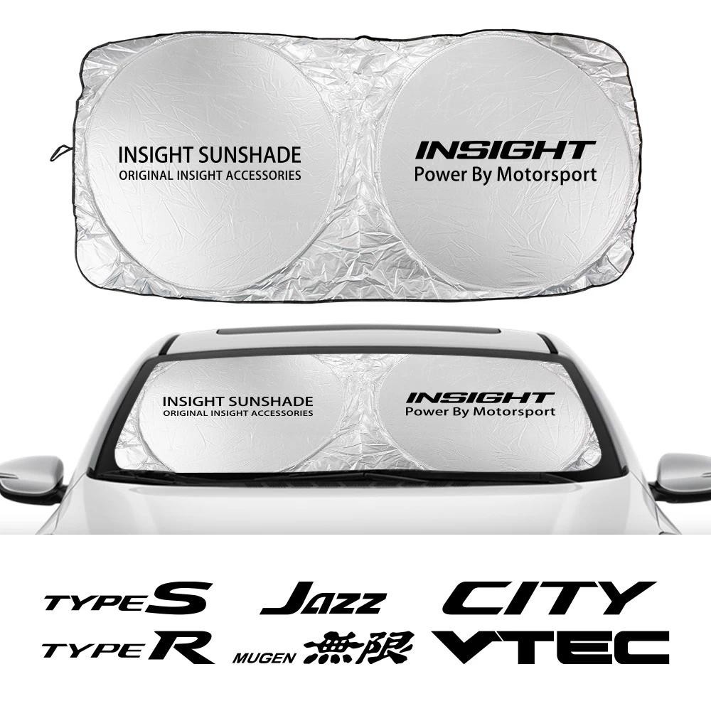 สําหรับ Honda City Vtec Fit Jazz Mugen RR Odyssey ประเภท R Insight ประเภท S Modulo กระจกรถยนต์ฝุ่นบังแดดอุปกรณ์เสริม