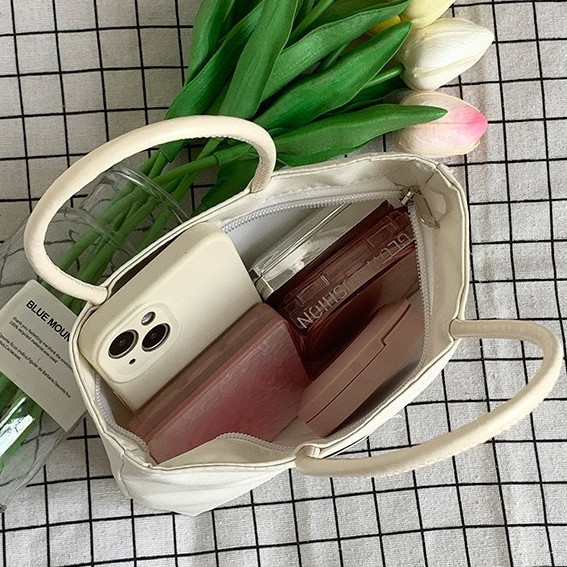 pink girl123 กระเป๋าถือสะพายไหล่ผู้หญิง สไตล์วินเทจคลาสสิค สไตล์เกาหลี แฟชั่นมา น่ารักKK286 - รูปที่ 2