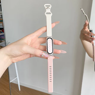 สายรัดซิลิโคนพร้อมเคสสําหรับ ForOPPO band สายรัดข้อมือเปลี่ยนกีฬา Bracelect ฝาครอบอุปกรณ์เสริม