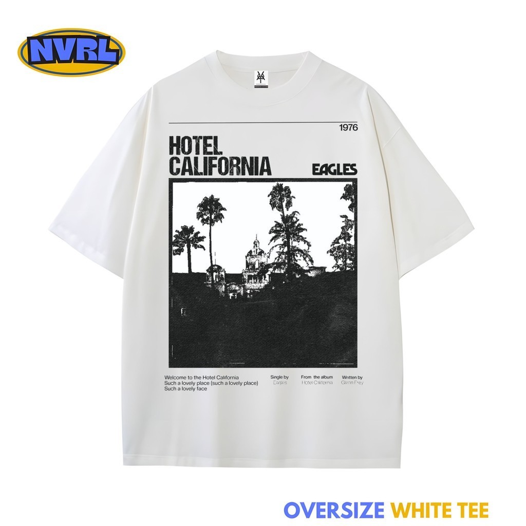 เสื้อยืดวินเทจโอเวอร์ไซส์ eagles hotel california