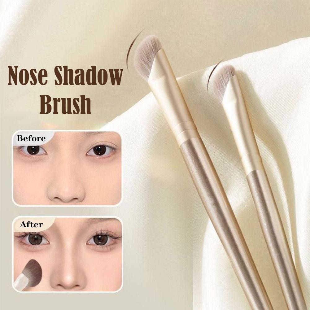 1pcs แปรงแต่งหน้าอเนกประสงค์ Foundation Highlighter Applicator อายแชโดว์คิ้วหัวแปรงจมูกคอนซีลเลอร์แปรงผู้หญิง Face เครื่องมือความงาม