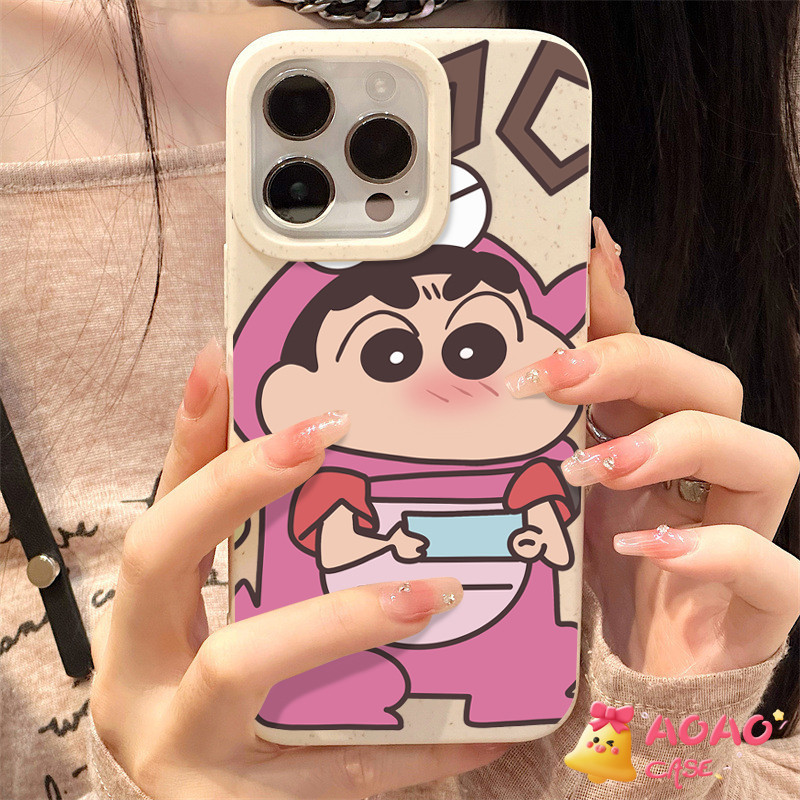 แฟชั่นสร้างสรรค์ เคส ชินจัง อ่อนนุ่ม เคสIPhone 11 15 13 12 14 Pro Max XR 7Plus X XS MAX 14 15 6s 8 7 6 Plus SE 2020