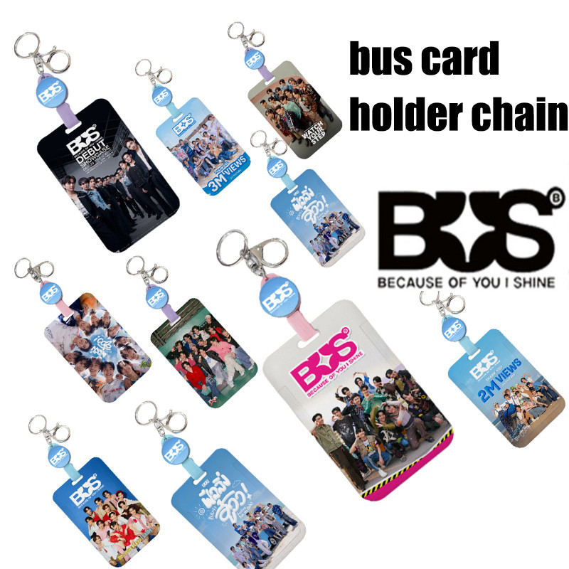ป้ายชื่อ BUS เพราะคุณ I Shine Id Card Thai Star BUS Holder Bag Key Chain (ป้องกันการสูญเสีย) ของขวัญ