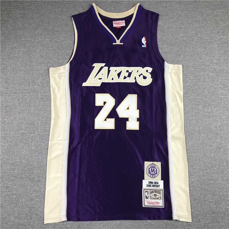 Los Angeles Lakers 24 Kobe Bryant Jersey Nba Jersey Baju Sukan Lakers Legendary Star Kobe ปัก Jersey
