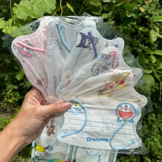 พร้อมส่งในไทย มาใหม่ แมสผีเสื้อเด็ก3-12ปี มีลายหลายแบบ แมสลายการ์ตูน ซีลแยก1:1 (10ชิ้น)