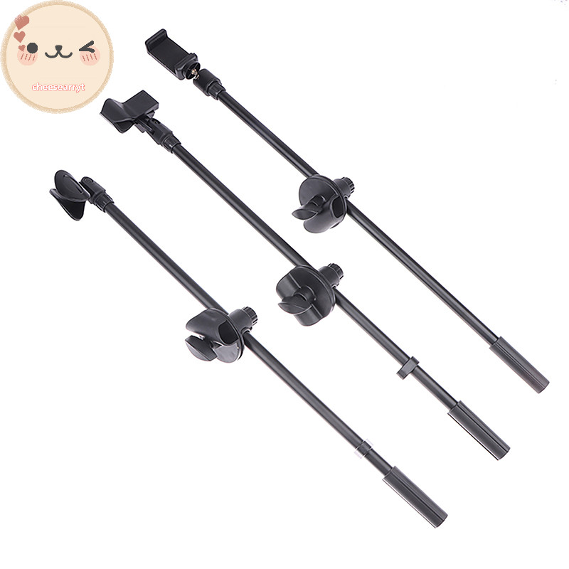 Chee 55 ซม.ไมโครโฟน Crossbar Stand Rotag ไมโครโฟนขาตั้งสกรู Boom Arms Mic คลิปที่วางโทรศัพท์ Extension EN