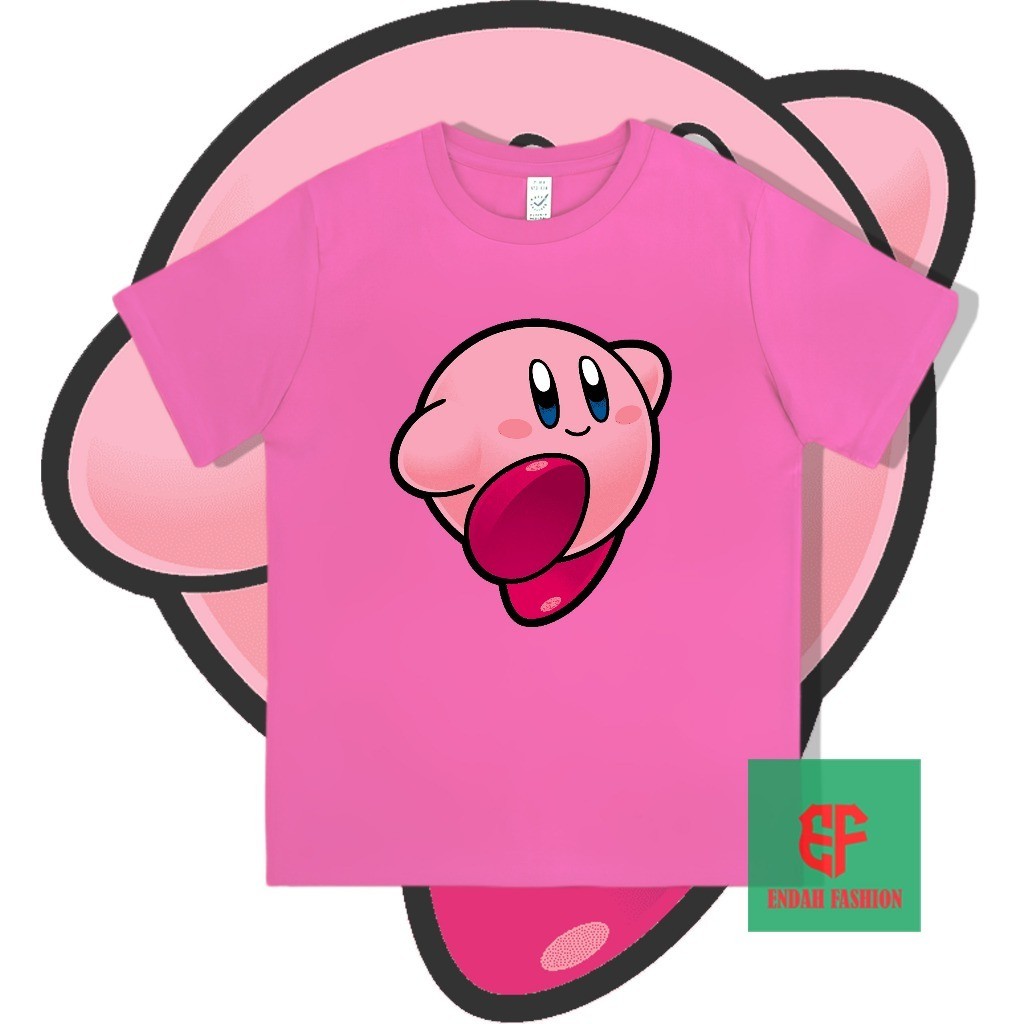 เสื้อยืดแขนสั้นสำหรับเด็กน่ารัก เสื้อยืดเด็ก เสื้อยืด KIRBY cotton 100cm-150cm