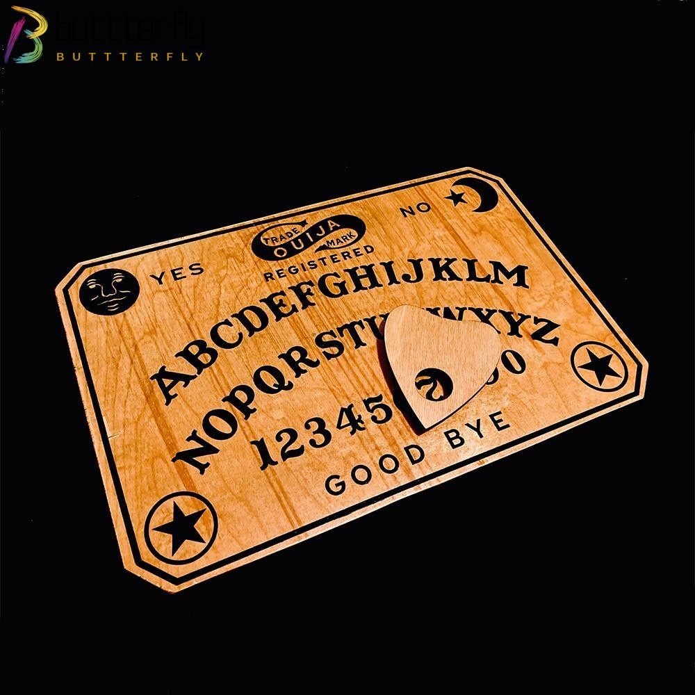 Buttterfly Ouija Board ของขวัญแฟนตาซีไม้ Planchette ย้ายเกมลูกตุ้ม Board Kit