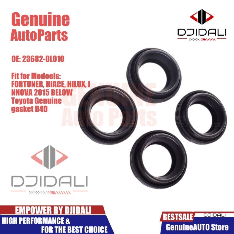 4pc ฝาครอบซีลวาล์วสําหรับ Toyota ปะเก็นแท้ D4D 23682-0L010