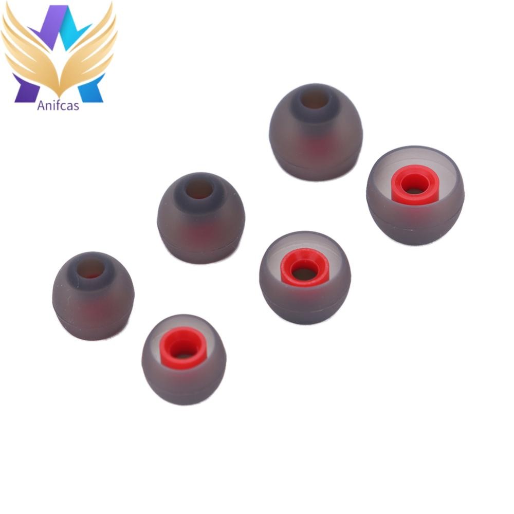 3 คู่ (6 ชิ้น) LMS In Ear Tips เปลี่ยนซิลิโคนที่สะดวกสบายสําหรับหูฟัง KZ