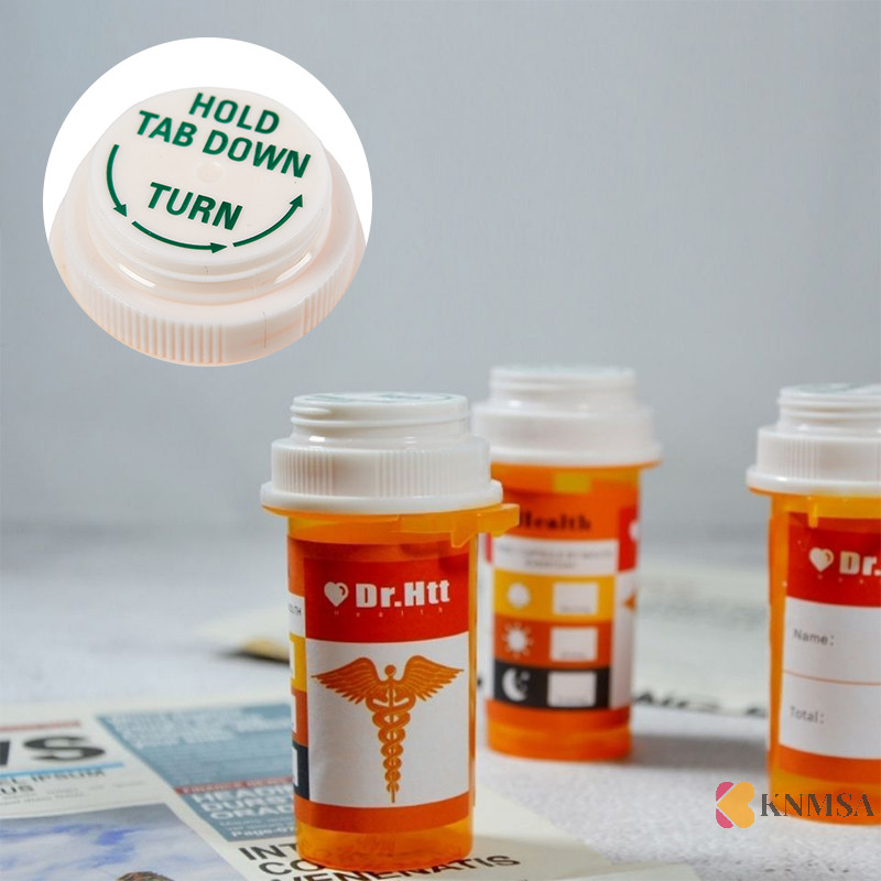 Knmsa] 50ML Push & Tailor Turn Vial Container Pocket Plastic Storage Stash Jar Pill Bottle Case Box Herb Container ศนเดิมคอเต่า