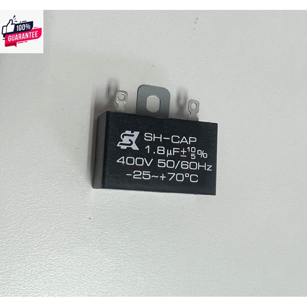 SH-CAP คาปาซิเตอร์  SK SH-CAP แคปรั C พัดลม Capacitor Hatari ฮาตาริ genuine 400V 1.8uF  SK1.8UF