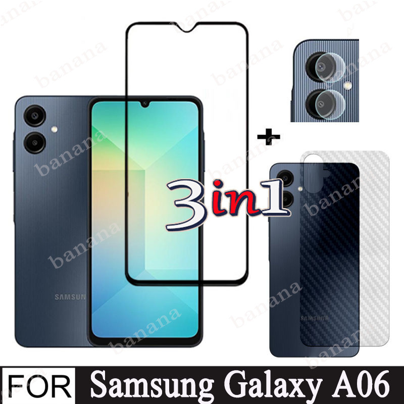 แหวนกล้องโลหะสําหรับ Samsung Galaxy A55 A06 A35 A25 A15 A54 GalaxyA06 4G 5G แหวนโลหะป้องกันหน้าจอกระจกนิรภัยกล้องเลนส์ป้องกันฟิล์ม
