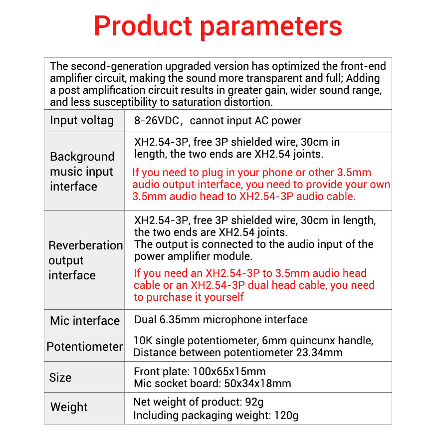 ZK AMP 2G แอมป์จิ๋วคาราโอเกะ ปรีไมค์แอมจิ๋ว ปรีไมค์คาราโอเกะ คาราโอเกะ บอร์ดก้อง ไมค์โครโฟน ร้องเพลง พรีเอฟเฟคบอร์ด DSP - รูปที่ 4