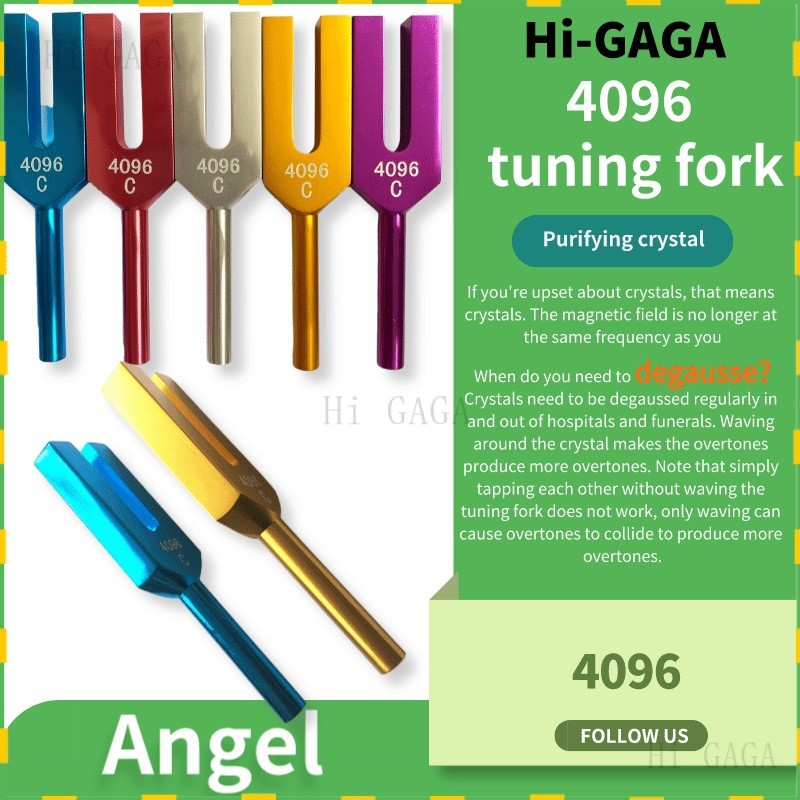 Tuning fork ส้อมจูนเสียง 4096hz ส้อมปรับแต่งเสียง คริสตัล สําหรับเล่นโยคะ