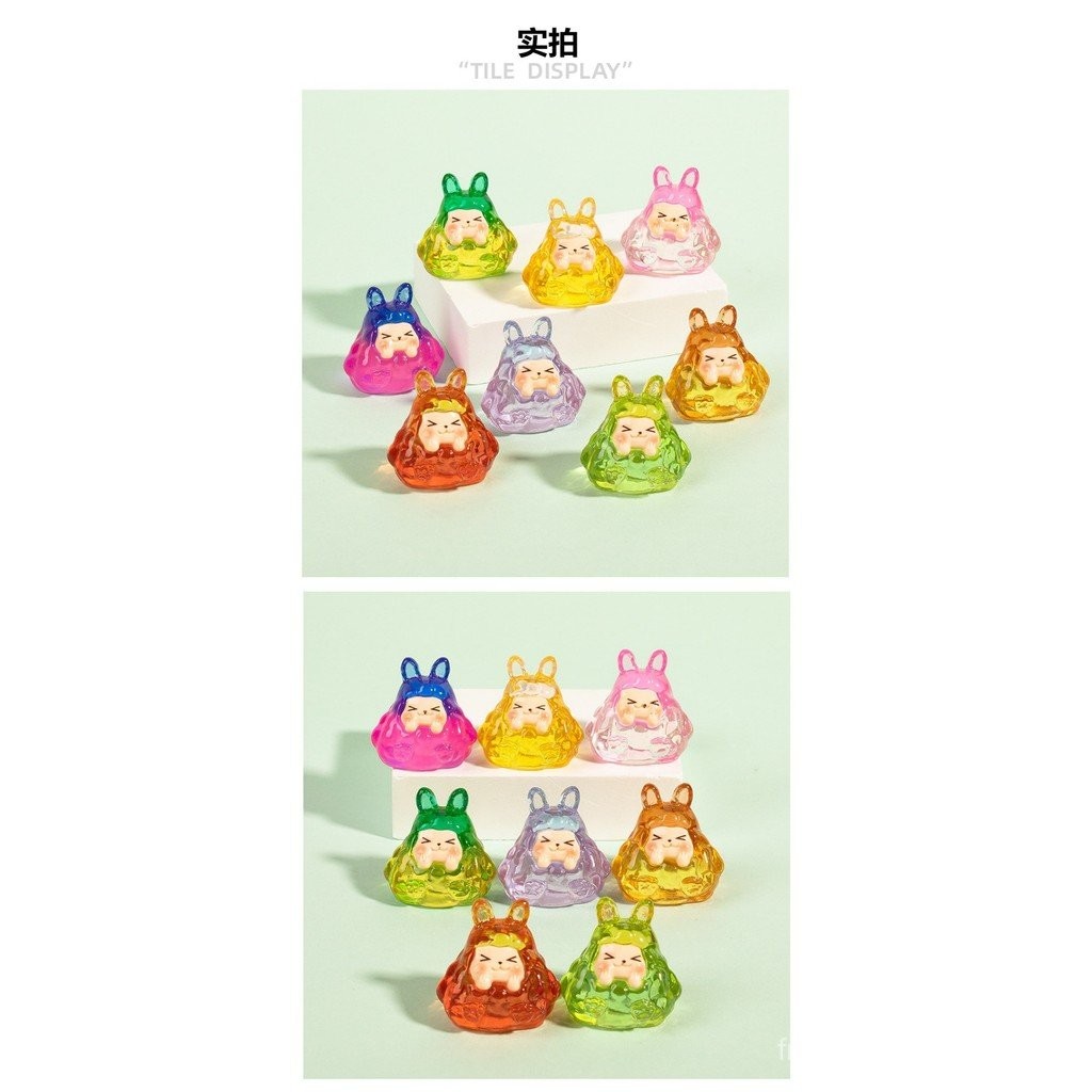 สุ่มตุ๊กตาเรซิน DIY ตุ๊กตาเรซินเรซินเรืองแสง3มิติซองจดหมาย รูปที่ 4