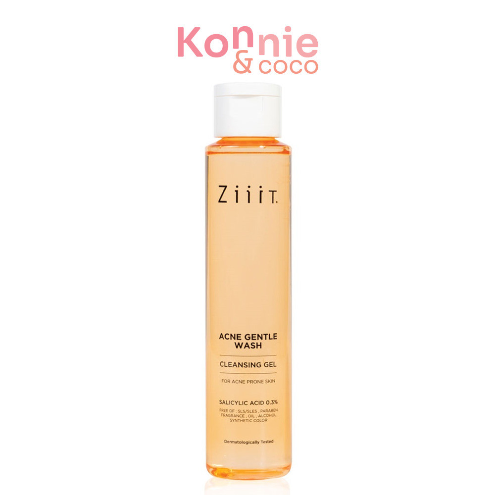 Ziiit Acne Gentle Wash 100ml ซิท เจลล้างหน้าสูตรอ่อนโยนพิเศษ.