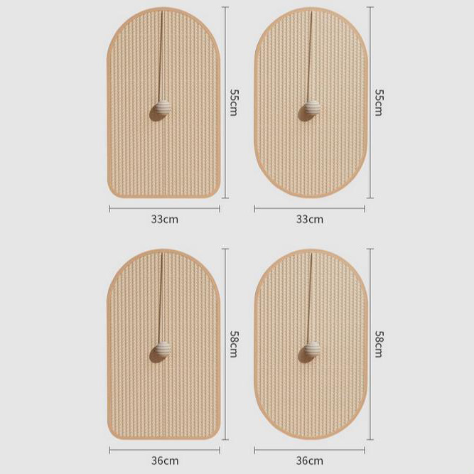 พรมลับเล็บแมว เสื่อป้องกันแมวป่านศรนารายณ์ แบบติดผนัง แผ่นคว้าอเนกประสงค์ กันรอยข่วนได้ดี - รูปที่ 7