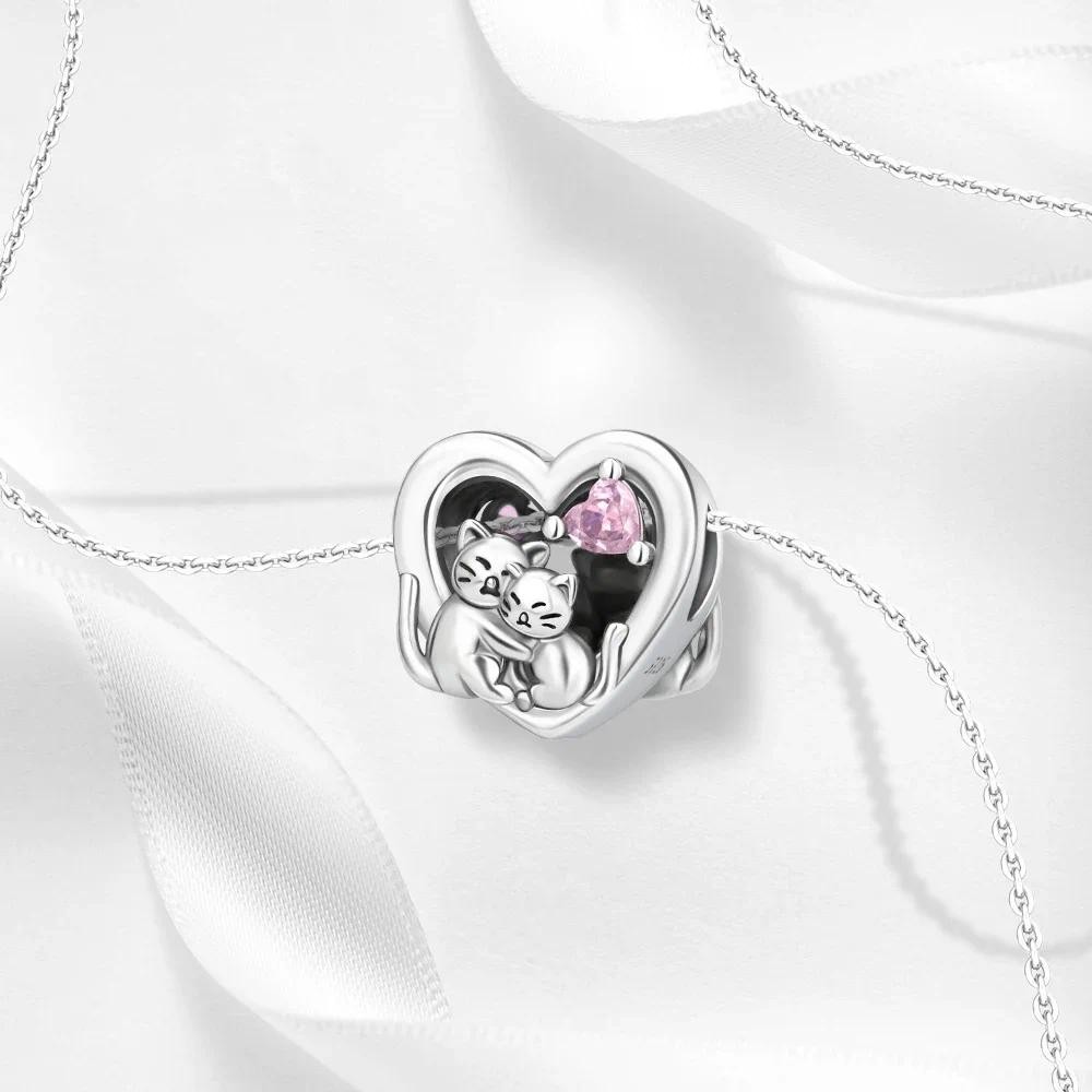S925 เงินสเตอร์ลิงZirconหัวใจคลิปCharmsดอกไม้Clover Charmเงินสเตอร์ลิงเต่าทะเลลูกปัดFit  CharmsลูกปัดDIYสร้อยข้อมือเดิมเครื่องประดับ ราคา ถูกที่สุด ดีลบีเคเค แกลเลอรีภาพที่ 7