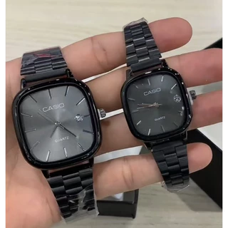 Ca-s-0 A138 นาฬิกาคู่พร้อมสายสแตนเลสปฏิทิน (ไม่มีกล่อง)