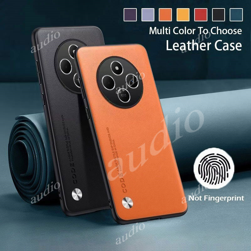 Poco C75 4G 2024 ผิวธรรมดาหรูหราหนังเคสโทรศัพท์สําหรับ POCO C75 PocoC75 4G 2024 Texture ซิลิโคนนุ่มกันกระแทกเคสโทรศัพท์สําหรับ POCO C75 C 75 75C PocoC75 4G ปกหลัง
