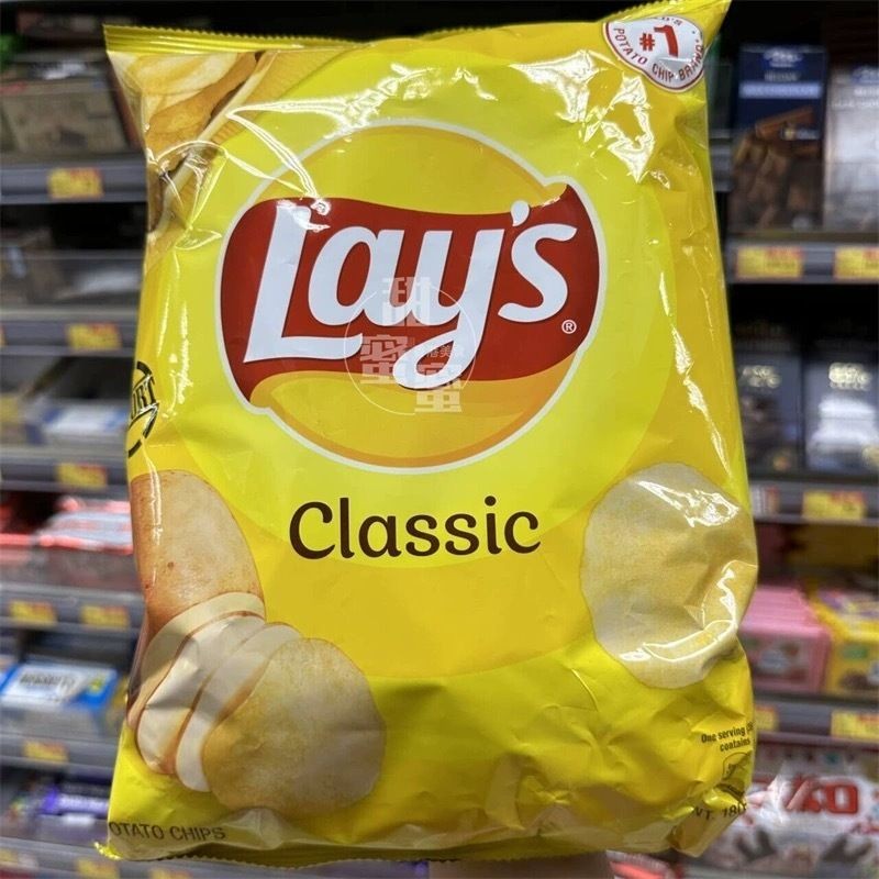 Lays Classic Saltes 50g+25% More Chips พิมพ์薯