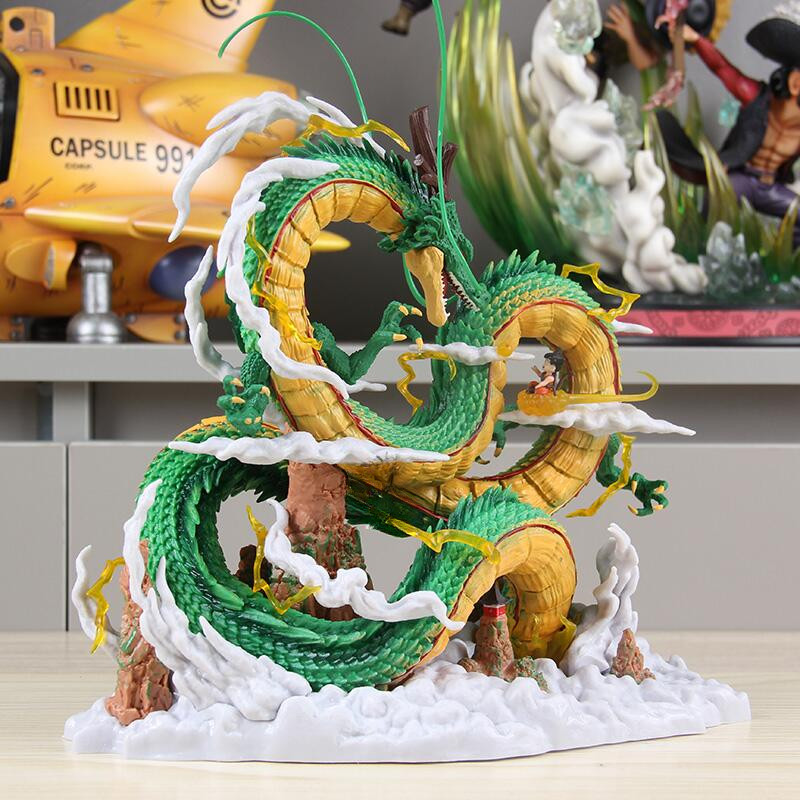 สถานที่ท้องถิ่น 22 ซม.DRAGON BALL Shenron Son Goku คอสเพลย์ Super Saiyan Action Figure รุ่น Q ตุ๊กตาของขวัญเด็กตกแต่งรถเครื่องประดับของเล่นคอลเลกชันตกแต่งบ้านประติมากรรม