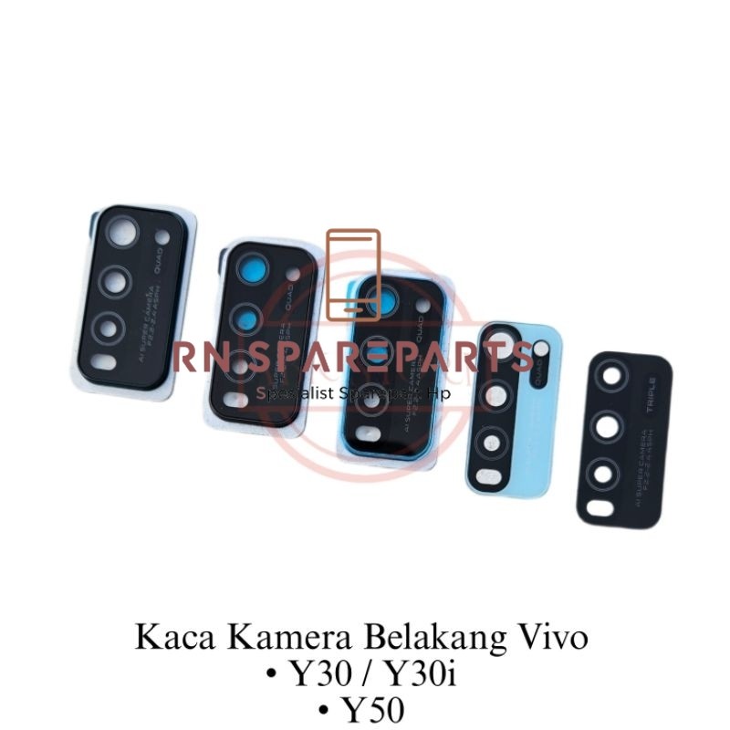 เลนส์กล้อง / REAR CAMERA GLASS + FRAME VIVO Y30 - Y30i - Y50 (RN อะไหล่)