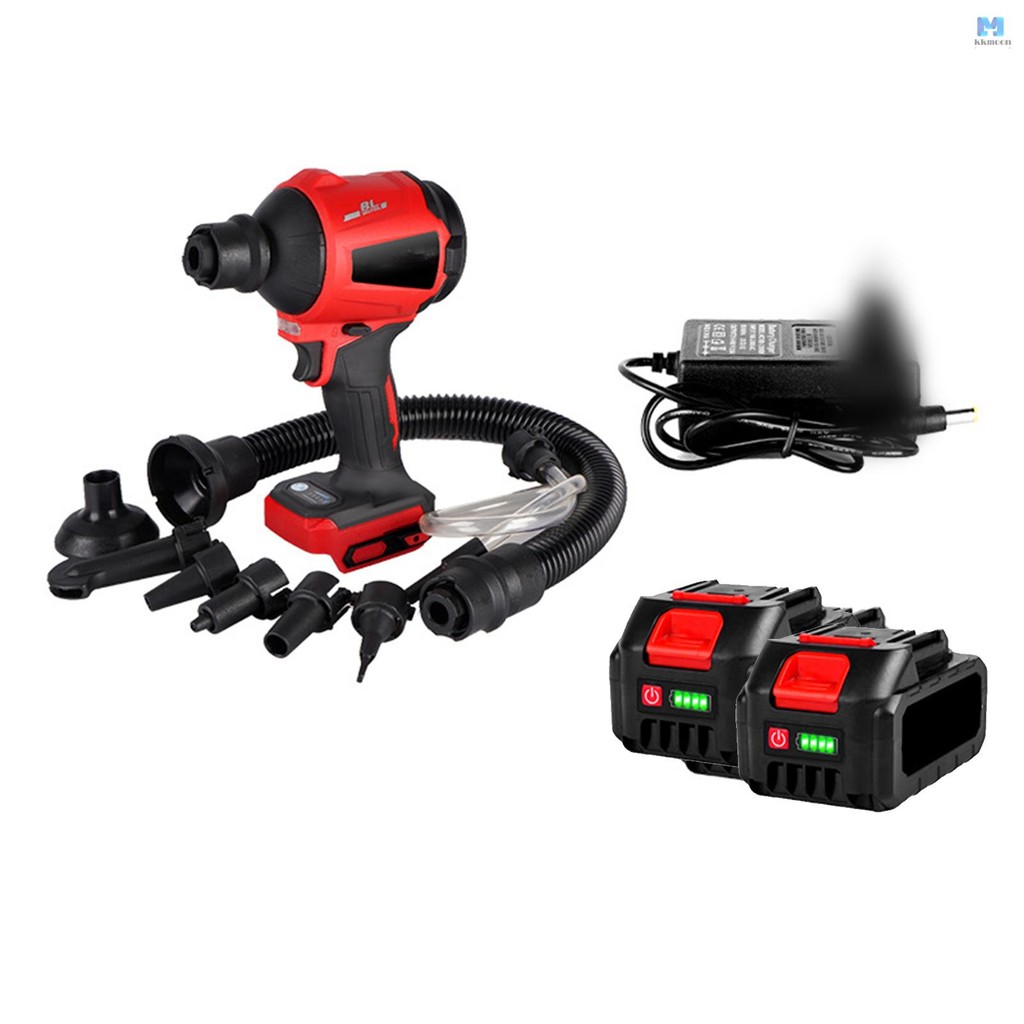 เครื่องเป่าลมไร้สาย 21V, เครื่องเป่าลม 2-in-1 & สูญญากาศ, เครื่องเป่าลมมือถือ 80000RPM ความเร็วสูงมอ