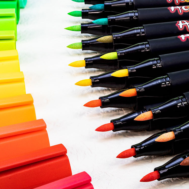 Hot แปรงสีอะคริลิค Art Marker สําหรับเซรามิค Rock Glass Porcelain แก้วไม้ผ้าผ้าใบภาพวาดโรงเรียนชุดเครื่องเขียน DIY จิตรกรรมปากกา