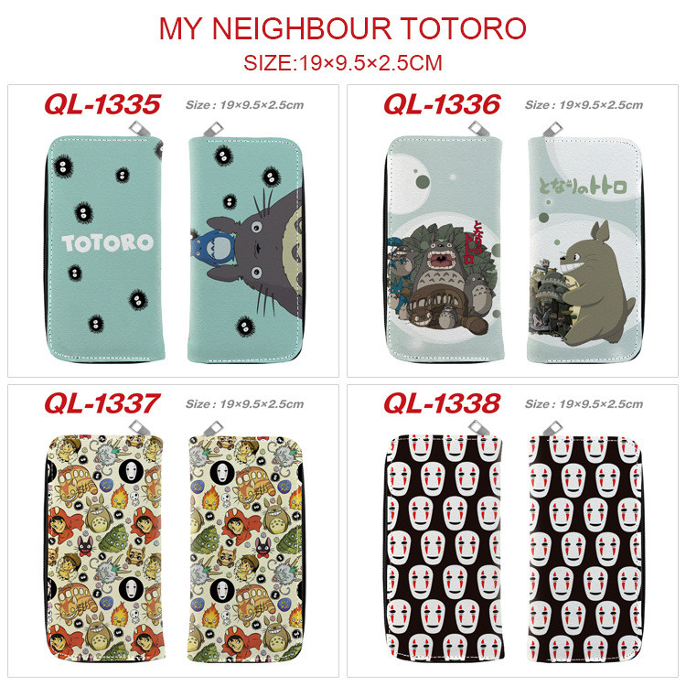 My Neighbor Totoro Totora Long PU Wallet Ladies Zipper Coin Purse Clutch Wallet Wallet