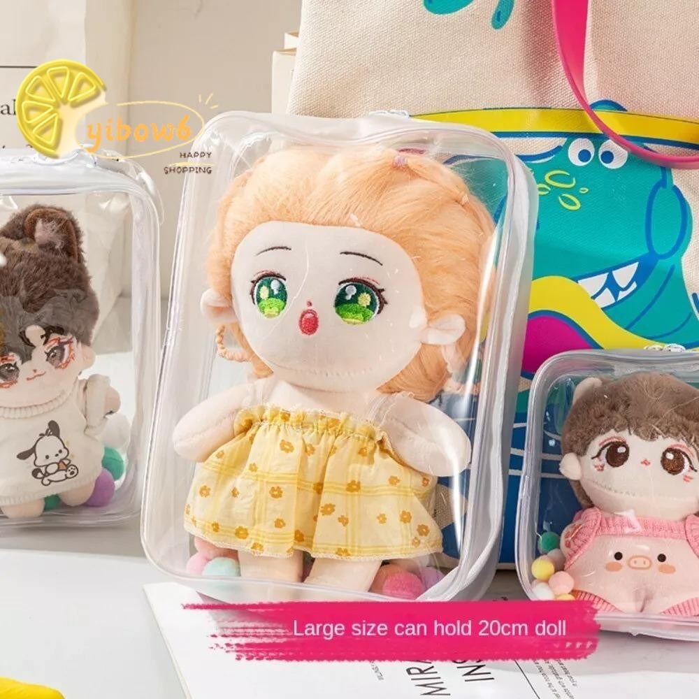 Yibow กระเป๋ากันฝุ่น, PVC OB11 Doll Outing Bag, Portable Small Item Bag ตุ๊กตาทรงกระบอก Cylind Bag Outdoor